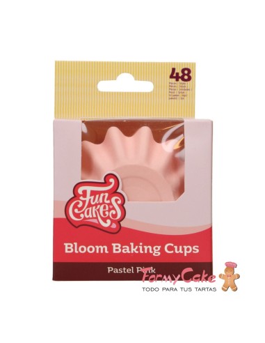 Cápsulas para Hornear Bloom Rosa Pastel 48ud....
