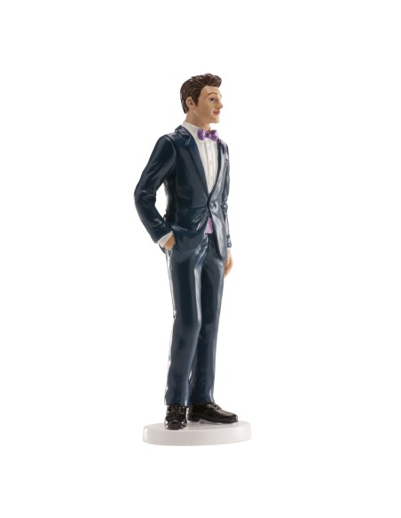 Figura de Boda Hombre Traje Azul 16cm