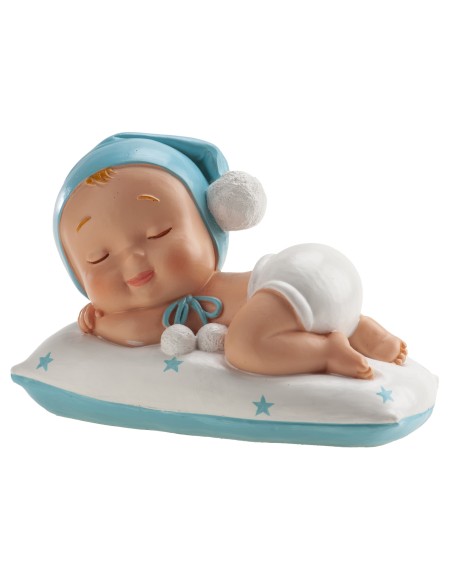 Figura para Tarta Bautizo Niño Dormido Pompón Dekora