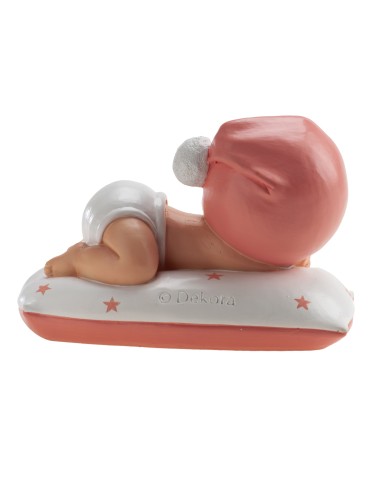 Figura para Tarta Bautizo Niña Dormida Pompón...