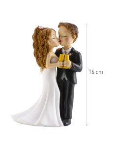 Figura para Tarta Boda "Copa y Beso" Dekora 2