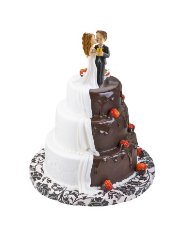 Figura para Tarta Boda "Copa y Beso" Dekora