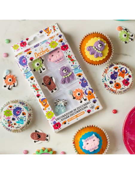 Monstruos de Azúcar 6ud Decora