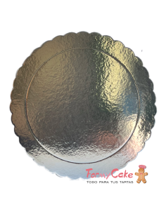 Base Ondulada Extrafuerte Plata 25cm