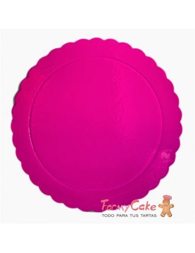 Base Ondulada Extrafuerte fucsia 25cm