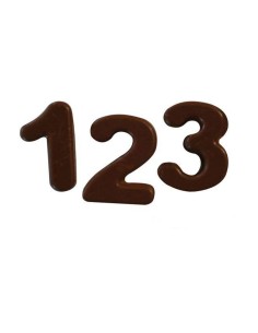 Molde Silicona Numeros Chocolate Silikomart 2