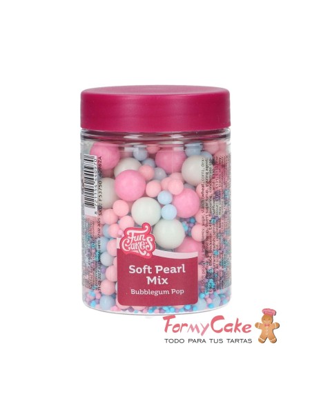 Soft Pearls Mix Bubblegum Pop 80g Funcakes