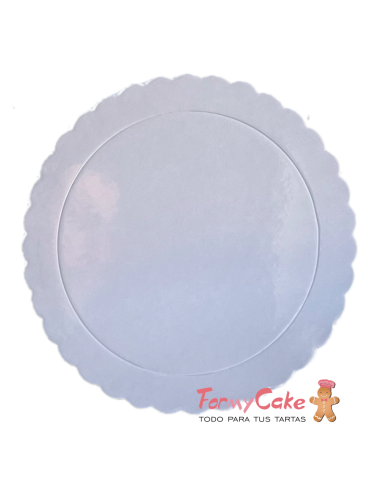 Base Ondulada Extrafuerte blanca 20cm