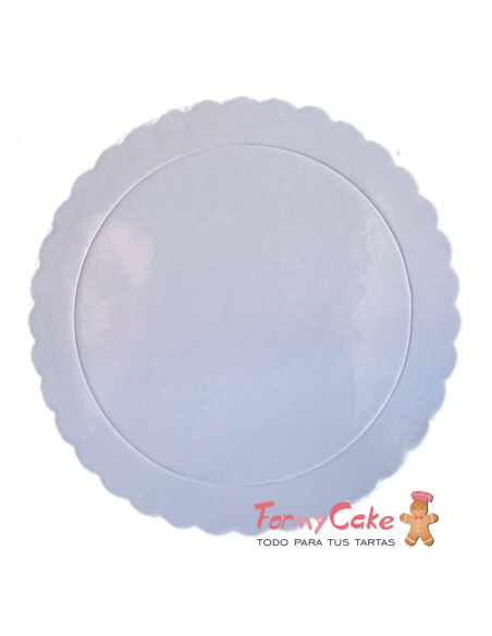 Base Ondulada Extrafuerte blanca 20cm