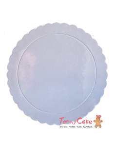 Base Ondulada Extrafuerte blanca 35cm