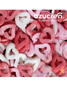 Corazones Abiertos Azucar 60 Gramos Azucren
