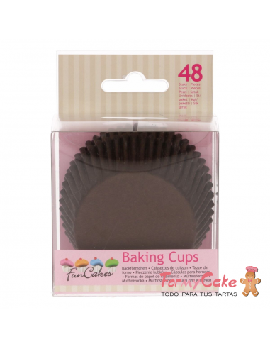 Cápsulas para Hornear Marrones 48ud. Funcakes