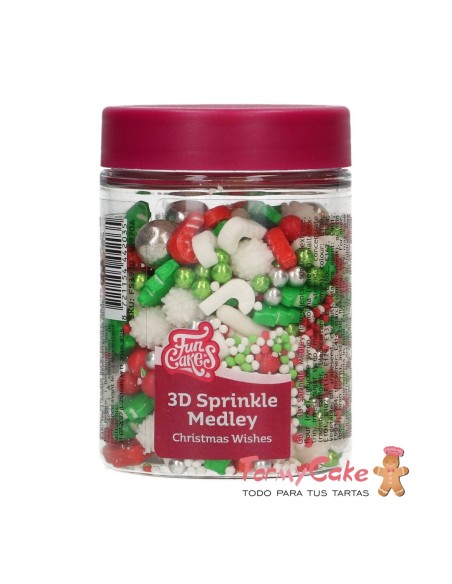 Sprinkles Medley 3D Deseos De Navidad 70G Funcakes