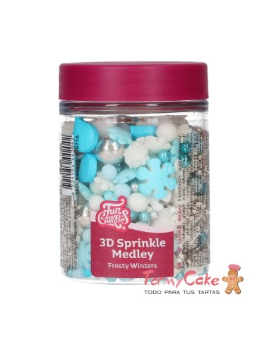 Sprinkles Medley 3D Inviernos Helados 70G Funcakes