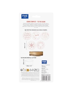 Set De Sellos En Relieve Para Galletas De Navidad 7uds PME 2