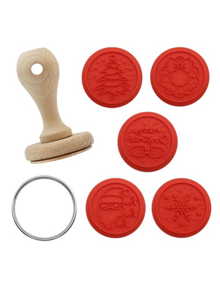 Set De Sellos En Relieve Para Galletas De Navidad 7uds PME