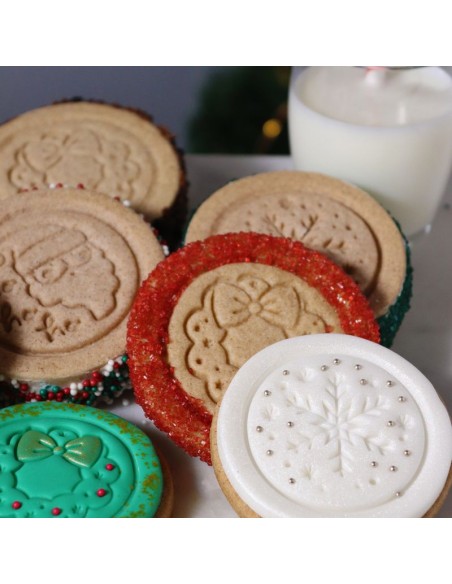 Set De Sellos En Relieve Para Galletas De Navidad 7uds PME