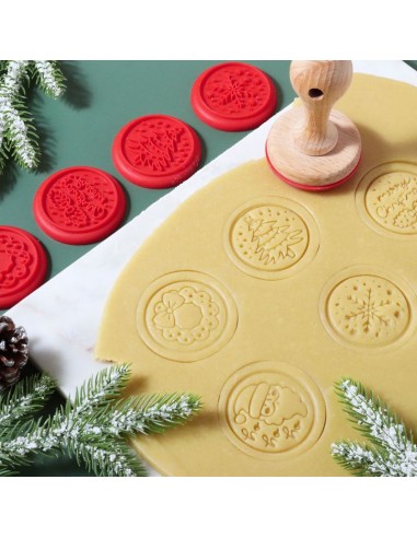 Set De Sellos En Relieve Para Galletas De...