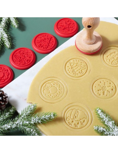 Set De Sellos En Relieve Para Galletas De Navidad 7uds PME
