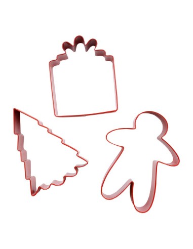 Set Cortadores Galletas Delicias Navideñas 3ud PME