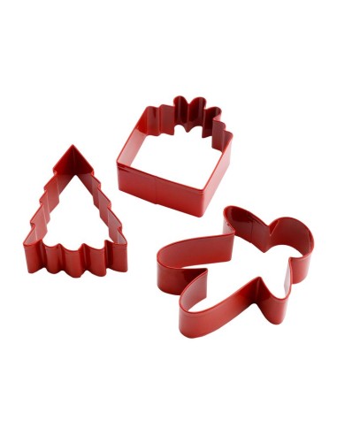 Set Cortadores Galletas Delicias Navideñas 3ud PME
