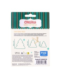 Set Cortadores Galletas Árbol De Navidad 3ud PME 2