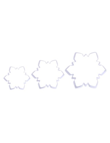 Set Cortadores Galletas Copos De Nieve 3ud PME