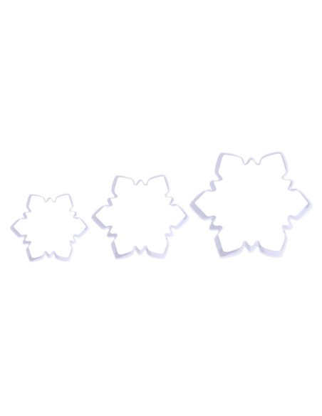 Set Cortadores Galletas Copos De Nieve 3ud PME