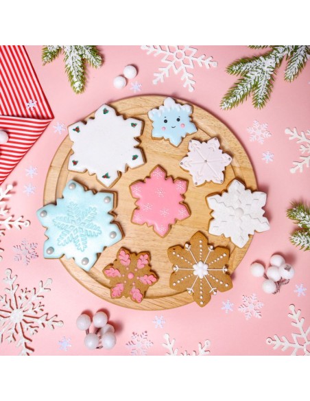 Set Cortadores Galletas Copos De Nieve 3ud PME