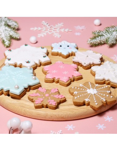 Set Cortadores Galletas Copos De Nieve 3ud PME