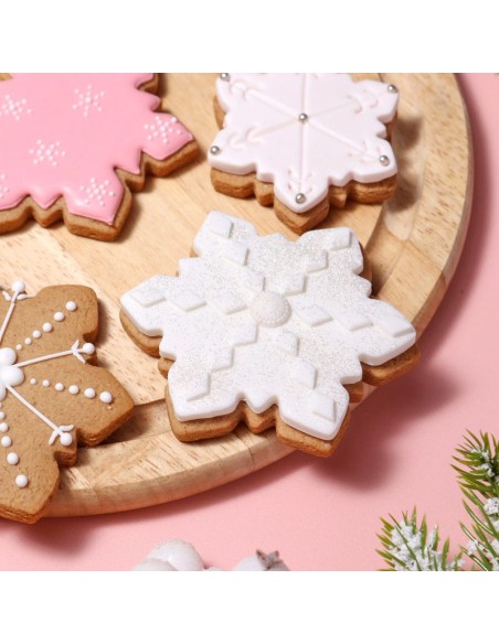 Set Cortadores Galletas Copos De Nieve 3ud PME