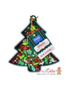 Sprinkle Navideños De Fantasía- Árbol De Navidad 90g PME