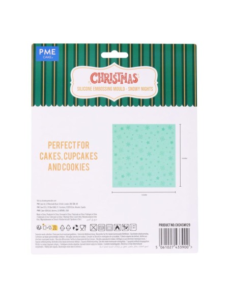 Tapete En Relieve Para Fondant- Noches Nevadas PME