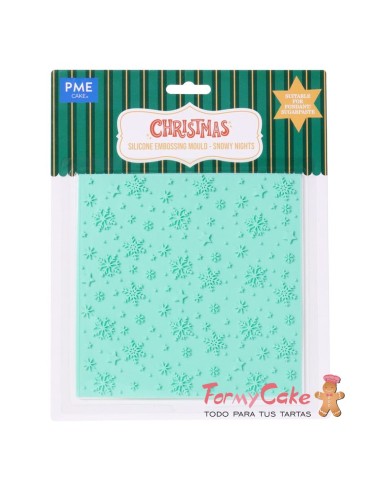Tapete En Relieve Para Fondant- Noches Nevadas PME
