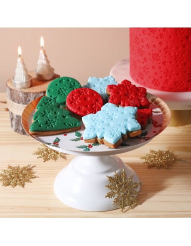 Tapete En Relieve Para Fondant- Noches Nevadas PME