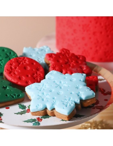 Tapete En Relieve Para Fondant- Noches Nevadas PME