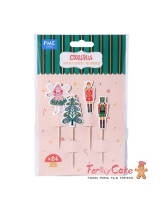 Toppers Para Cupcakes- Cascanueces 24uds PME