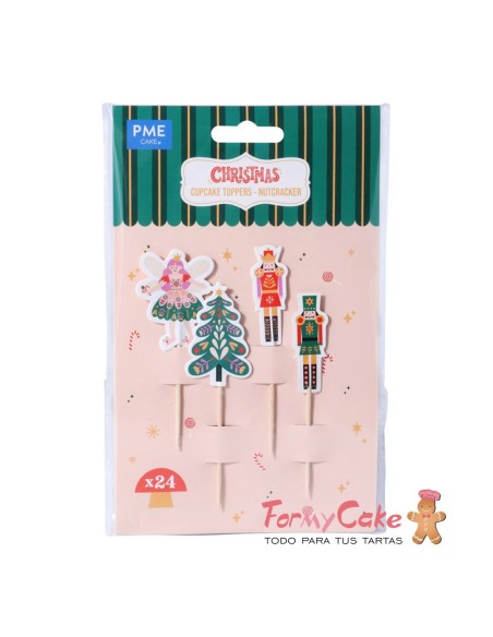 Toppers Para Cupcakes- Cascanueces 24uds PME
