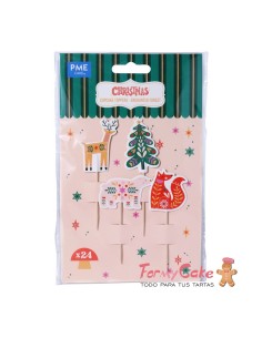 Toppers Para Cupcakes-Bosque Encantado 24uds PME