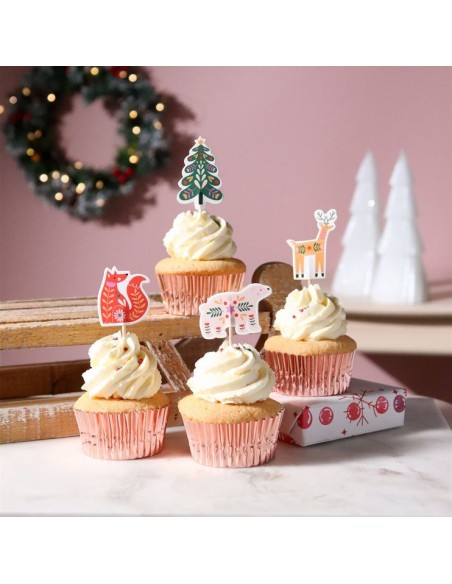 Toppers Para Cupcakes-Bosque Encantado 24uds PME