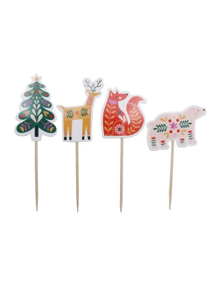 Toppers Para Cupcakes-Bosque Encantado 24uds PME