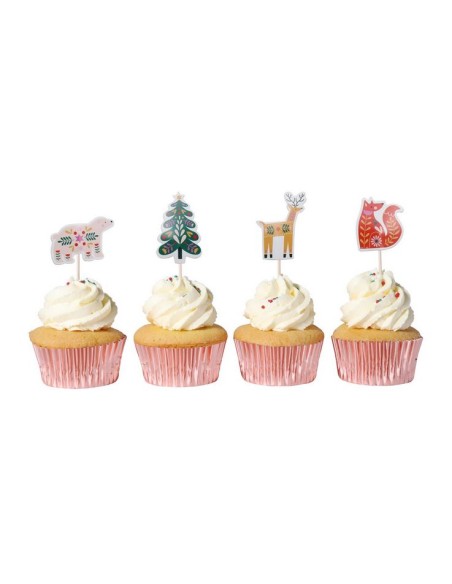 Toppers Para Cupcakes-Bosque Encantado 24uds PME