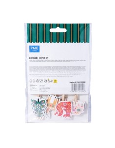 Toppers Para Cupcakes-Bosque Encantado 24uds PME 2