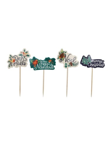 Toppers Para Cupcakes-Decora Las Navidades...