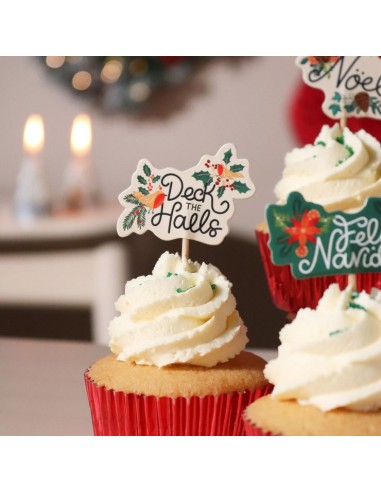 Toppers Para Cupcakes-Decora Las Navidades...