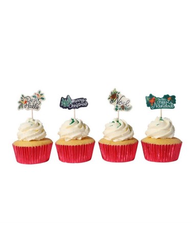 Toppers Para Cupcakes-Decora Las Navidades...