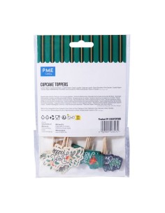 Toppers Para Cupcakes-Decora Las Navidades 24uds PME 2