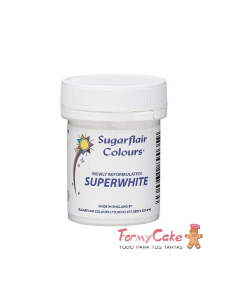 Colorante Polvo Superwhite 20gr Sugarflair