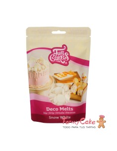 Deco Melts Snow White 250gr Funcakes