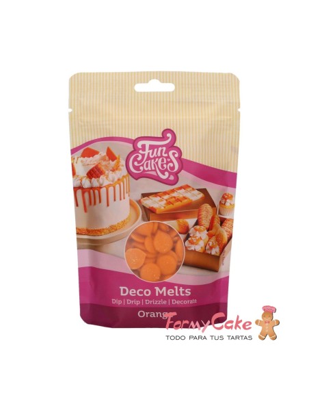 Deco Melts Naranja 250gr Funcakes